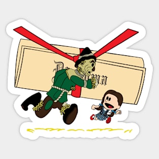 Lets see the Wizard! (Scarecrow & Dorothy) Sticker